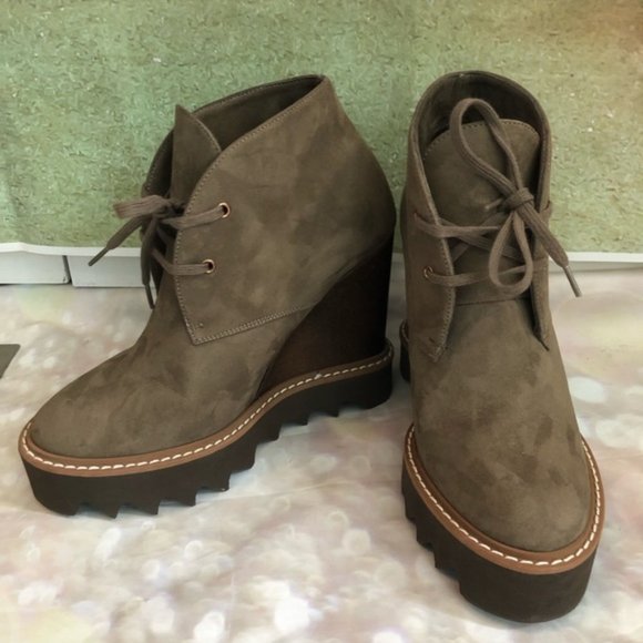 Stella McCartney Leana Faux Suede Ankle Boots 36 - Picture 7 of 8
